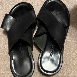 Black Robert Clergerie Woman’s Slide Sandals Size 9